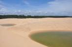 Pequenas lagoas entre as dunas de Vassouras, região de Atins, nos Lençóis Maranhenses - MA